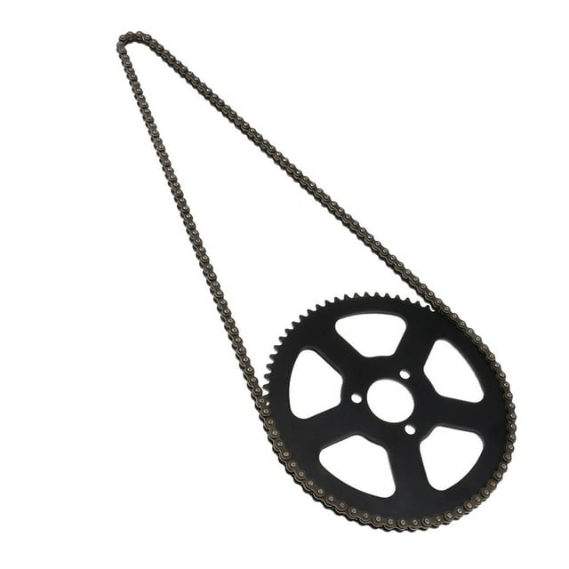 Piñón trasero de 68 dientes Zulema Cadena de Transmisión de 68 Eslabones para 2 Tact Mini Bike negro