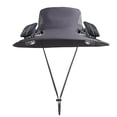 thumbnail image 1 of Sombrero de pesca al aire libre con ventilador solar ancho para hombre, sombrero para el sol con ventilador solar, sombreros de pesca con ventilador ajustable de 3 velocidades, sombrero con ventilador, 1 of 3