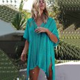 thumbnail image 4 of Leesechin Kimonos for Women Cardigan Bathing Beach Cover Up Dress Bikini Swimsuit Swimwear Crochet Smock on, 4 of 7