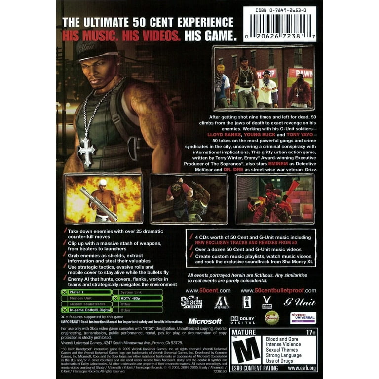50 cent bulletproof backwards compatible discount