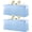 Baby Blue, variant on Baby Blue Table Cloth for 6 Foot Rectangle Tables Fitted Stretch Spandex Table Cover with Skirt 6ft Baby Shower Birthday Party Banquet Ruffle Tablecloth Wedding Table Cloths Desk Skirt, 2 Pack