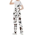 thumbnail image 2 of Cow Print Overalls for Women Fashion Animal Pants Cute Jumpsuits Bibs Coveralls, 2 of 8
