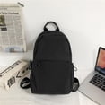 thumbnail image 1 of Mochila para estudiantes de secundaria de color sólido de moda para hombres y mujeres, bolso de mensajero informal de gran capacidad, bolso de pecho, 1 of 5