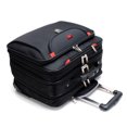 thumbnail image 2 of Maleta telescópica de nailon para hombre y mujer, Maleta de viaje de 18 pulgadas, equipaje con Spinner, color negro oscuro, novedad de 2023, 2 of 4