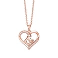 thumbnail image 2 of Collar para mujer, joyería para mujer, joyería para mujer y niño, collar con colgante de corazón, regalos de joyería para abuela, mamá, colgante de corazón, 2 of 5