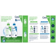 CeraVe Daily Skincare Essentials Kit for Balanced to Dry Skin, 2 Piece Set