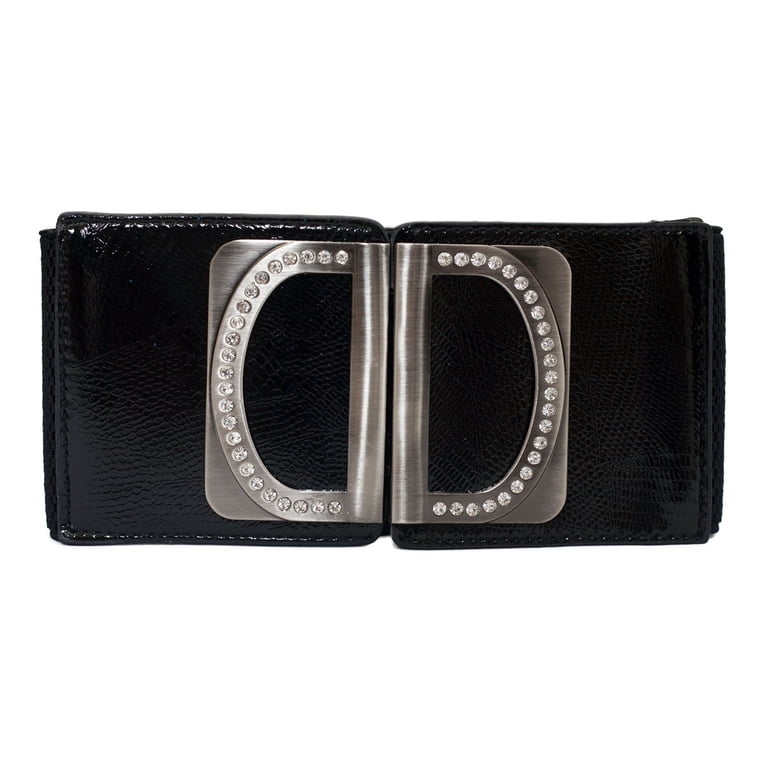 eVogues Plus Size Rhinestone Accented Wide Elastic Belt  display picture 3