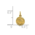 thumbnail image 3 of Real 14kt Yellow Gold Saint Christopher Medal Charm Pendant; for Adults and Teens; for Women and Men, 3 of 4