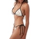 thumbnail image 2 of Fotbe Wildflower Watercolor 3 Traje de Baño para Mujer de Dos Piezas – Bikini Sexy de Tirantes Tipo Halter con Diseño Triangular, 2 of 6