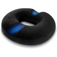 thumbnail image 1 of Cojín ortopédico para hemorroides de espuma viscoelástica para alivio de hemorroides y coxis para el dolor posnatal para silla de ruedas, asiento de coche, oficina al aire libre, negro, 1 of 5