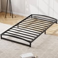 thumbnail image 1 of Tamaño individual-xl low marco de cama 6-pulgada heavy duty metal platform mattress foundation no necesita colchón base noise-free non-slip fácil montaje negra, 1 of 7