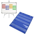 thumbnail image 1 of 5 Rows Transparent Schedule Pocket Chart   Pocket Chart, Desktop Teaching Pocket Chart for Home School Classroom Activities, 1 of 8