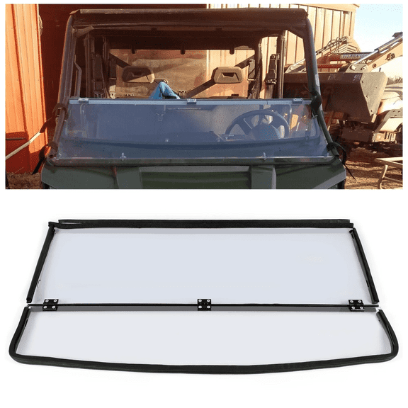 Kojem Scratch Resistant Flip Down Windshield For Polaris Ranger 570 XP 900 1000(2013 )