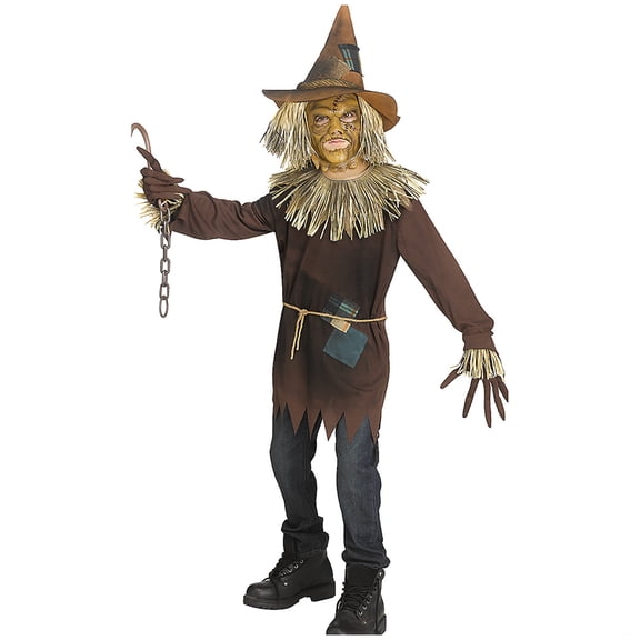 Fun World FW134432LG Evil Scar Crow Child Costume, Large 12-14