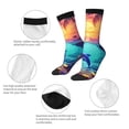 thumbnail image 3 of Cauagu Hawaiian Island Dolphin Print Crew Socks for Women and Men,Adult Athletic Running Socks 1-Pair Sports Socks Work Gear Socks with Moisture Wicking, 3 of 6