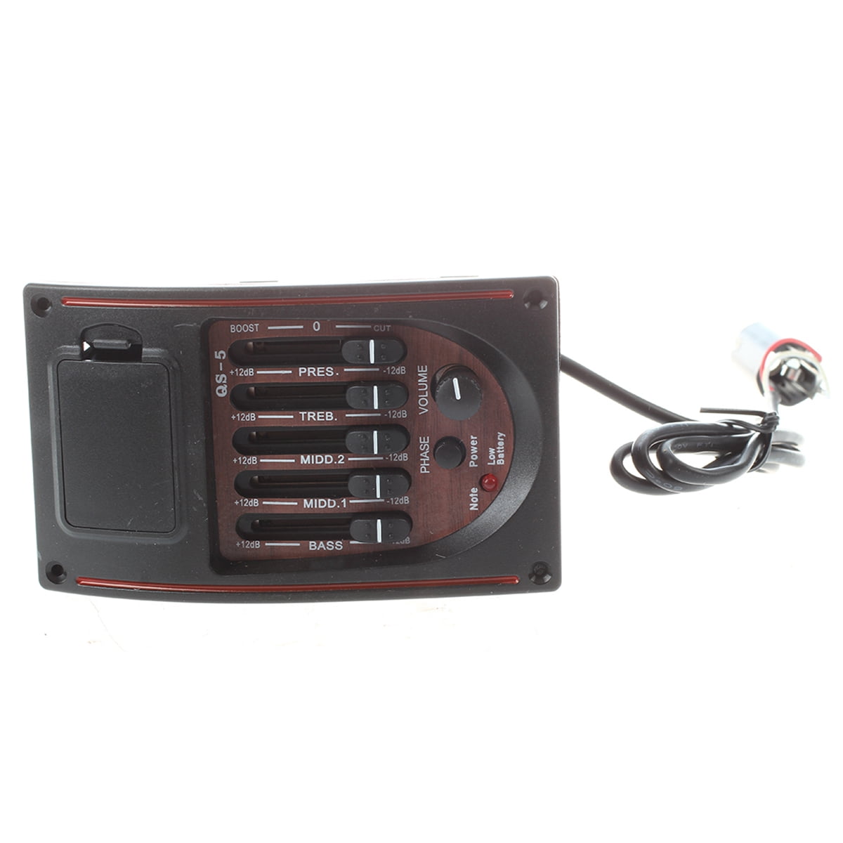 Acoustic Guitar Pre-Wired Preamp 5 Band EQ Tuner Piezo Pickup with Guitar High Output Four Coil Humbucker Pickup