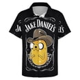thumbnail image 5 of Adventure Time Casual Short Sleeve Shirt Lapel Collar Shirt Summer Beach Shirt 5XL, 5 of 8