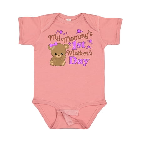 

Inktastic Mommys 1st Mothers Day-cute Baby Bear Gift Baby Boy or Baby Girl Bodysuit