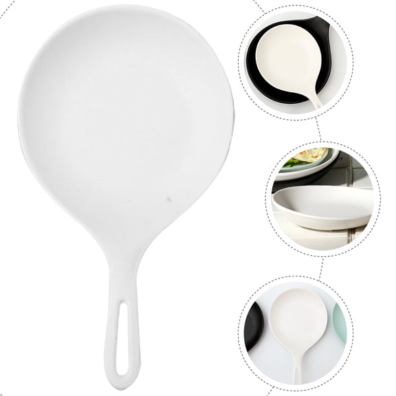 ETHZZLE Handle Serving Plate Simple Shape White Dinner Plate with Handles 1Pack