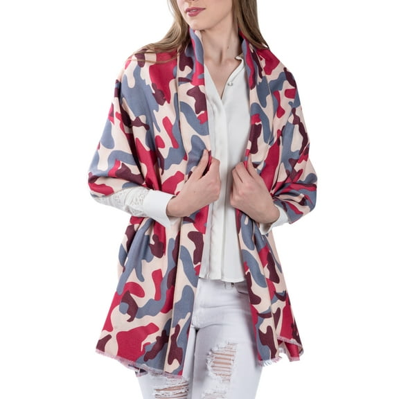 Women's Adult Warm Woolen Weave Sleeve Edge Scarf Wrap