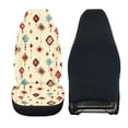 thumbnail image 2 of Uourmeti Geometric Diamond Pattern Auto Seat Cushion Durable Auto Cushion Easy Clean Wear Resistant 1 Pieces Set Compatible with Trucks Van, 2 of 6