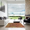 thumbnail image 6 of Ahgly Company Indoor Rectangle Patterned Metallic Gold Area Rugs, 7' x 9', 6 of 6