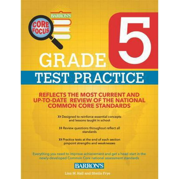 Pre-Owned Core Focus Grade 5: Test Practice for Common Core (Paperback) 1438005954 9781438005959