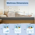 thumbnail image 6 of Babyqueen Twin Mattress 8 inch Gel Memory Foam Mattress in a Box, High Density Support Foam, Medium Firm, Certipur-US Certified, 6 of 13