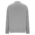 thumbnail image 3 of GERsome Women's Solid Color Knitwear Casual Long Sleeve Crewneck Pullover Side Split Sweaters Tunic Tops, 3 of 7