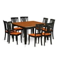 thumbnail image 3 of East West Furniture  Dining Set Includes a Square Dining Table with Butterfly Leaf and Kitchen Chairs (Chair Seat Type Options) PFAV9-BCH-W, 3 of 5