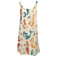 thumbnail image 5 of Ladies' Summer Dress Beach Sleeveless Ocean Cute Mermaid T-shirt Vest Sun Skirt, 5 of 8