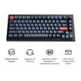 thumbnail image 3 of Keychron V1 Max Hotswap Wireless Mechanical Keyboard - RGB - ABS Plastic Frame - Carbon Black - with Knob - Gateron Jupiter Brown - 75% Layout - Windows Mac OS (V1M-D3), 3 of 14