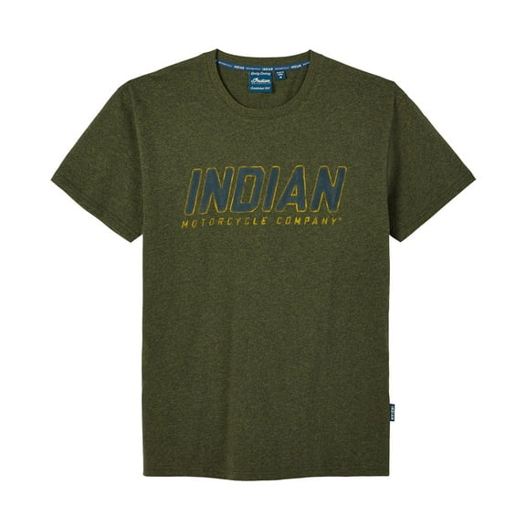 Indian Motorcycle Men's Block Track T-Shirt, Khaki - 2XL - 283328312