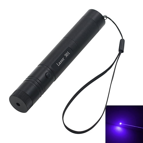 Purple Laser Pen Pointer Lazer Adjustable Focus Visible Beam 301 405nm UK 