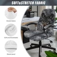 thumbnail image 5 of Xixirimido Wolf Gray Pattern Computer Office Chair Covers Stretchable Soft Fit Universal Desk Rotating Slipcovers, Removable Washable Chair Protector Cover with Button, Large, 5 of 6
