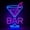 Cocktail, variant on Bar Neon Sign - Martini Glass LED Bar Light, Retro Pub Wall Art, Dimmable Bar Decor, Gifts for Bartenders & Lovers