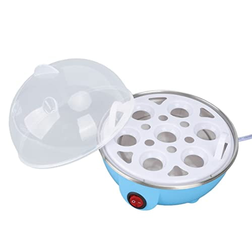 Electric Egg Maker Up to 7 Large Boiled Eggs Cooker Automatic Power Off Egg Steamer Egg Poacher with Heating Plate (US Plug 110V)