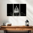 thumbnail image 2 of Elephant Stock Us Capitol Building Bw Wall Art - Horizontal Multi Panel Canvas - Living Room Wall Decor - Architecture Multi Panel - Black And Gray Decor - 23" x 14", 2 of 4