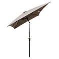 thumbnail image 6 of 6 x 9 FT Patio Umbrella, Waterproof Umbrella with Crank and Push Button Tilt without Flap, Heavy Duty Umbrella for Garden Backyard Pool Swimming Pool Market, Mushroom, 6 of 7