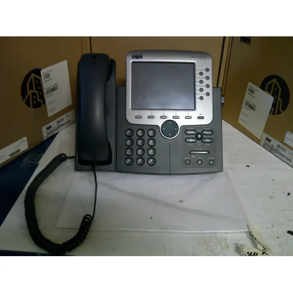 USED Cisco CP-7970G Unified IP Conference Phone with Color Touchscreen Display, VoIP Business Office Telephone