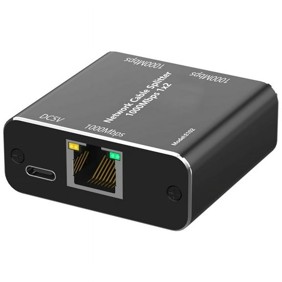 RJ45 Splitter Connector Adapter Gigabit Network Splitter 1 to 2 Ethernet Splitter Network Cable Splitter