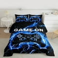 thumbnail image 2 of Castle Fairy Lightning Gamer 2Pcs Bedding Comforter Set for Boys Girls Women Men,Abstract Gamepads Twin Comforter Sets,Video Game Breathable Bedding Set,Breathable Home Decor, 2 of 8
