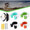 thumbnail image 3 of Bike Wall Mount, Bike Rack, Space Saving Wall Mount, Bike Rack Storage System, Indoor and Outdoor, for Road Bikes and Mountain Bikes (MTB, White 1pcs), 3 of 5