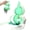 Green, variant on Glass Gourd Water Bottle, Chinese Drinking Gourd Bottle, Leak-Proof Beverage Bottles with Tassel, Portable Sports Water Bottles for Outdoor, Home Decoration