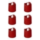 thumbnail image 2 of 6 Velas Led Rojas para Decoración Navideña | Efecto de Llama Realista de Bajo Consumo, Larga Duración | Material Plástico | Funciona con Pilas | 11,5 X 7,5 X 4,6 Cm (Paquete de 6), 2 of 6