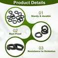 thumbnail image 3 of Split Lock Washer, Spring Lock Washer Stainless Steel Lock Washers Assortment Kit for Screws Bolts 8  50, 3 of 8