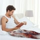 thumbnail image 5 of Balery White Red Cat Couple Pantalones de pijama para hombre, pijama ultraligero, pantalón de descanso-X-Large, 5 of 6