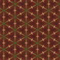 thumbnail image 1 of Ahgly Company Indoor Square Patterned Saddle Brown Area Rugs, 6' Square, 1 of 6