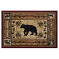 thumbnail image 3 of Tayse Nature Area Rug 6550 Novelty Brown Bears Sailing 2' x 3' Rectangle, 3 of 9