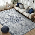 thumbnail image 1 of Area Rugs for Entryway x Lightweight Machine Washable Rug Vintage Area Rugs for Bedroom Neutral Bathroom Mat Indoor Carpet for Playroom Office Living Room(Grey xft), 1 of 9